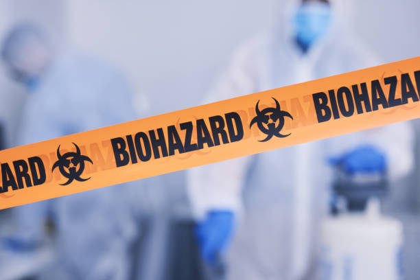 Professional Biohazard Cleanup technician working in Montrose, MI